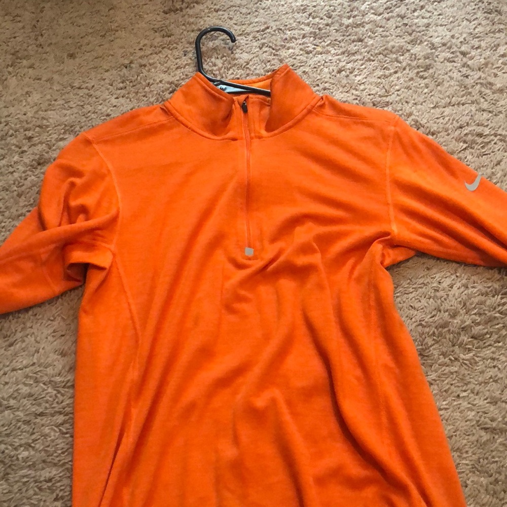 Orange Nike 1/4 zip
